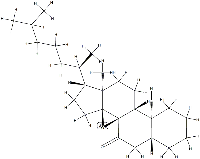 8α,14-에폭시-5α-콜레스탄-7-온 구조식 이미지