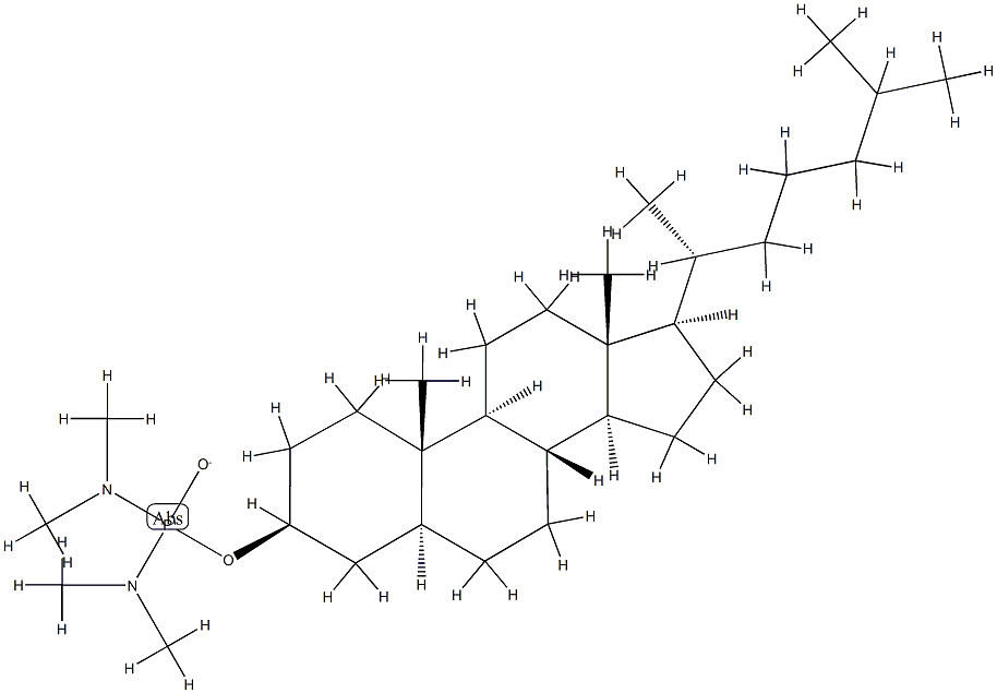 5α-콜레스탄-3β-올테트라메틸포스포로디아미데이트 구조식 이미지