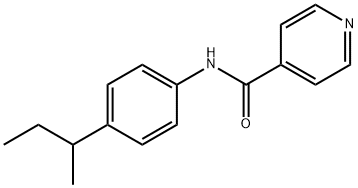 4-피리딘카르복사미드,N-[4-(1-메틸프로필)페닐]-(9Cl) 구조식 이미지