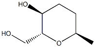 D-arabino-Heptitol, 2,6-anhydro-1,3,4-trideoxy- (9CI) Structure