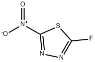 1,3,4-티아디아졸,2-플루오로-5-니트로-(9CI) 구조식 이미지