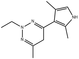 1,2,3-Triazine,4-(2,4-dimethyl-1H-pyrrol-3-yl)-2-ethyl-2,5-dihydro-6-methyl-(9CI) Structure