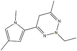 1,2,3-Triazine,4-(1,4-dimethyl-1H-pyrrol-2-yl)-2-ethyl-2,5-dihydro-6-methyl-(9CI) Structure