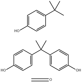 포름알데히드,4-(1,1-디메틸에틸)페놀및4,4-(1-메틸에틸리덴)비스페놀중합체 구조식 이미지