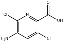 2-Pyridinecarboxylicacid,5-amino-3,6-dichloro-(9CI) Structure