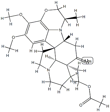 25-Acetyl-15,16-dimethoxy-22α-methyl-4,25-secoobscurinervan-4-one 구조식 이미지