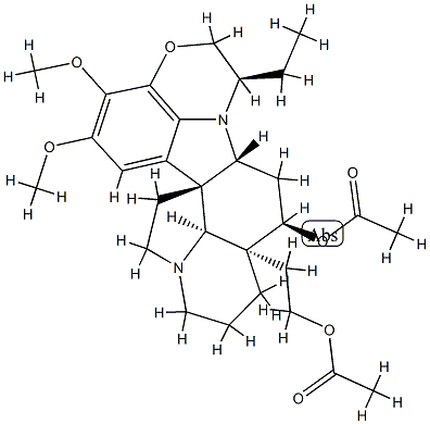 (4β)-25-Acetyl-4-acetyloxy-22α-ethyl-15,16-dimethoxy-4,25-secoobscurinervan Structure