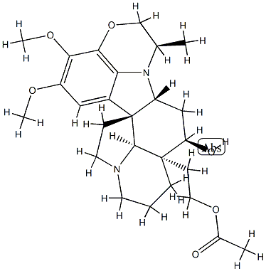 4,25-세쿠브스큐리네르반-4-올,15,16-디메톡시-22-메틸-,21-아세테이트,(4베타,22알파)- 구조식 이미지