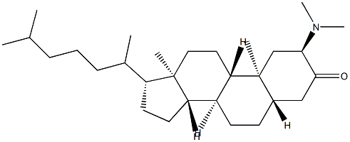 2β-(Dimethylamino)-5α-cholestan-3-one Structure