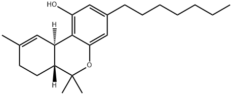 3-heptyl-delta(1)-tetrahydrocannabinol Structure