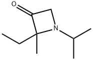 3-Azetidinone,2-ethyl-2-methyl-1-(1-methylethyl)-(9CI) Structure