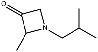 3-Azetidinone,2-methyl-1-(2-methylpropyl)-(9CI) Structure