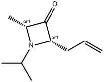 3-Azetidinone,2-methyl-1-(1-methylethyl)-4-(2-propenyl)-,(2R,4S)-rel-(9CI) 구조식 이미지