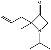 3-Azetidinone,2-methyl-1-(1-methylethyl)-2-(2-propenyl)-(9CI) 구조식 이미지