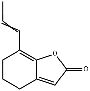 2(4H)-Benzofuranone,5,6-dihydro-7-(1-propenyl)-(9CI) 구조식 이미지