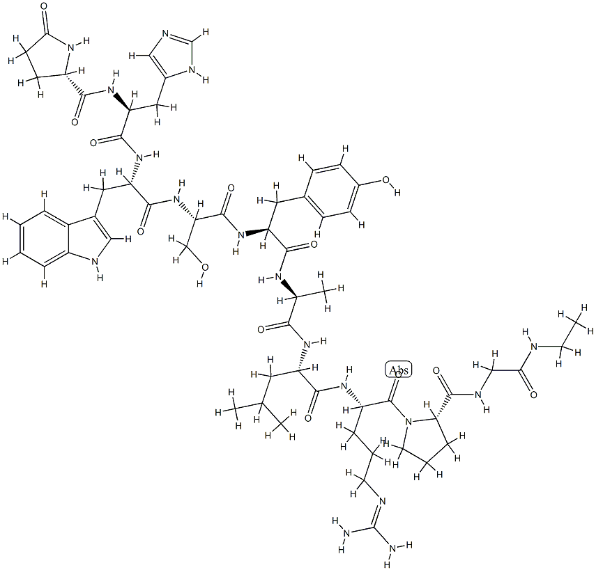 LHRH, N-Et-AlaNH2(6)- Structure