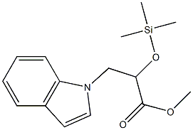 α-(트리메틸실릴)옥시-1H-인돌-1-프로판산메틸에스테르 구조식 이미지