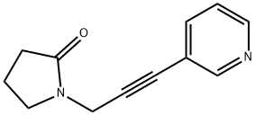 2-Pyrrolidinone,1-[3-(3-pyridinyl)-2-propynyl]-(9CI) 구조식 이미지