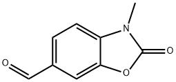 3-Methyl-2-oxo-2,3-dihydro-1,3-benzoxazole-6-carboxaldehyde, 97% 구조식 이미지