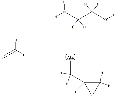 포름알데히드,2-아미노에탄올및(클로로메틸)옥시란중합체 구조식 이미지