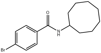 4-bromo-N-cyclooctylbenzamide 구조식 이미지