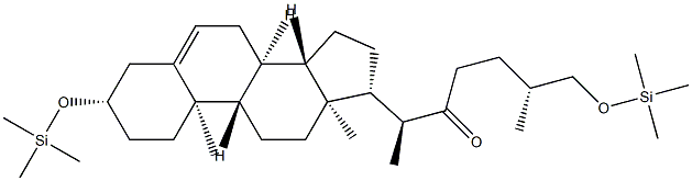 (25R)-3β,26-Bis[(trimethylsilyl)oxy]cholest-5-en-22-one Structure