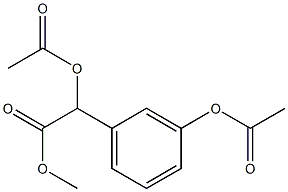 α,3-Bis(acetyloxy)benzeneacetic acid methyl ester Structure
