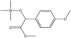 4-메톡시-α-(트리메틸실록시)벤젠아세트산메틸에스테르 구조식 이미지
