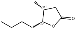 (Z)-오크-락톤,5-부틸디하이드로-4-메틸-2(3H)-푸라논,(+)-시스-위스키락톤 구조식 이미지