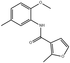 3-Furancarboxamide,N-(2-methoxy-5-methylphenyl)-2-methyl-(9CI) Structure