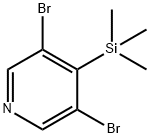 피리딘,3,5-디브로모-4-(트리메틸실릴)-(9CI) 구조식 이미지
