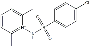 [(4-Chlorophenyl)sulfonyl](2,6-dimethylpyridinio)amine anion Structure