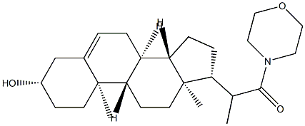 3β-Hydroxy-20-methyl-21-morpholinopregn-5-en-21-one 구조식 이미지