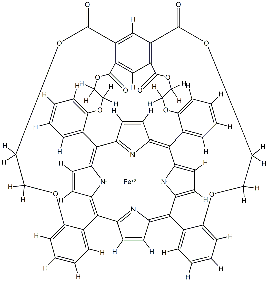 5,10,15,20-pyromellitoyl(tetrakis(2-oxyethoxyphenyl))porphyrin Structure