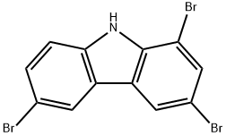 1,3,6-tribromo-9H-carbazole 구조식 이미지