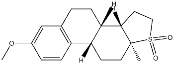 17-thia-3-methoxy-8 alpha,14 beta-estra-1,3,5(10)-triene-17-dioxide 구조식 이미지
