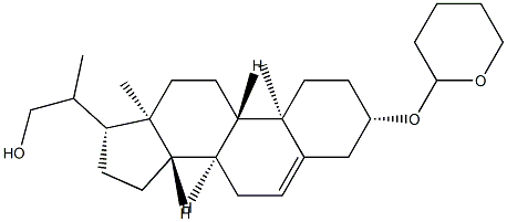 3β-[(Tetrahydro-2H-pyran-2-yl)oxy]pregn-5-ene-20-methanol 구조식 이미지