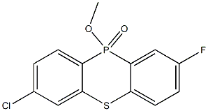 7-Chloro-2-fluoro-10-methoxy-10H-phenothiaphosphine 10-oxide Structure