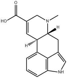 Ergoline-8-carboxylic acid,8,9-didehydro-6-methyl- Structure