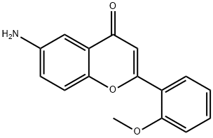 4H-1-Benzopyran-4-one,6-amino-2-(2-methoxyphenyl)-(9CI) 구조식 이미지