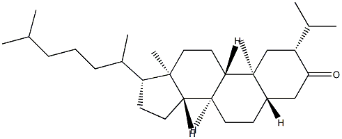 2α-(1-메틸에틸)-5α-콜레스탄-3-온 구조식 이미지