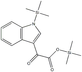 α-옥소-1-트리메틸실릴-1H-인돌-3-아세트산트리메틸실릴에스테르 구조식 이미지