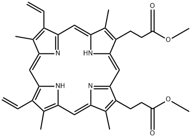 Protoporphyrin IX dimethyl ester 구조식 이미지