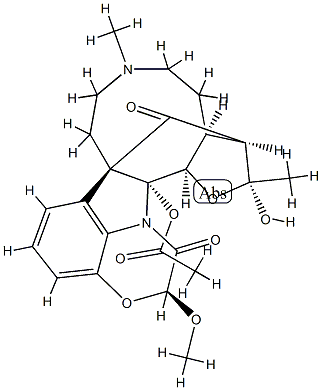 19-하이드록시디코틴(중성)2-아세테이트 구조식 이미지