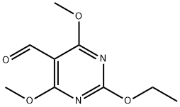 5-Pyrimidinecarboxaldehyde,2-ethoxy-4,6-dimethoxy-(9CI) Structure