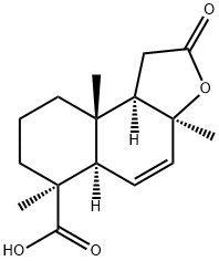 (3aS)-1,2,3a,5aα,6,7,8,9,9a,9bα-Decahydro-3a,6,9aβ-trimethyl-2-oxonaphtho[2,1-b]furan-6β-carboxylic acid 구조식 이미지