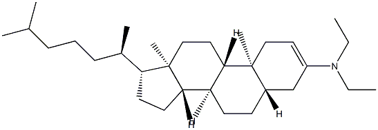 N,N-디에틸-5α-콜레스트-2-엔-3-아민 구조식 이미지