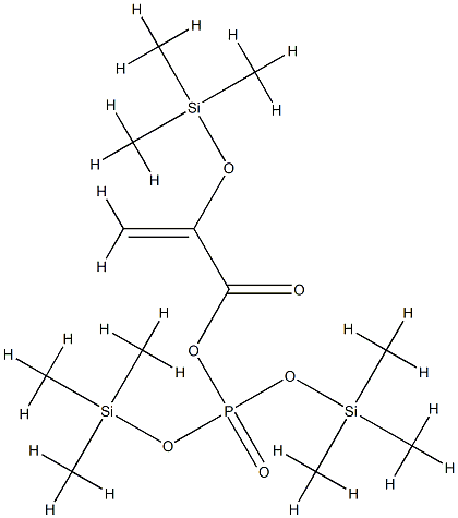 2-[(Trimethylsilyl)oxy]propenoic acid [phosphoric acid bis(trimethylsilyl)]anhydride Structure