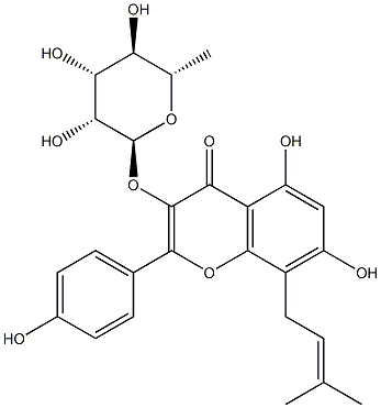 baohuoside II 구조식 이미지