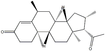 6α,16β-디메틸프렌-4-엔-3,20-디온 구조식 이미지